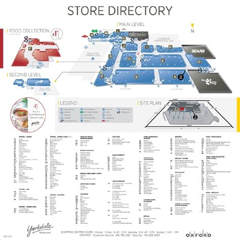 yorkdale mall store list.